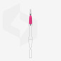 Embout Repoussoir Cuticule Lame Droite Uniq Staleks Pro