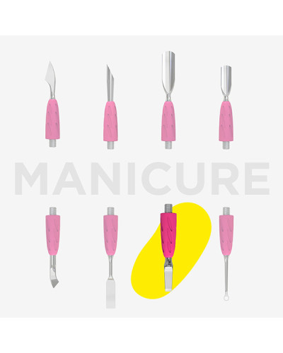 Embout Repoussoir Cuticule Lame Droite Uniq Staleks Pro