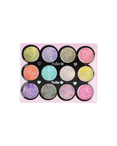 Paillettes Fines Multi Couleurs x12 - Pollié