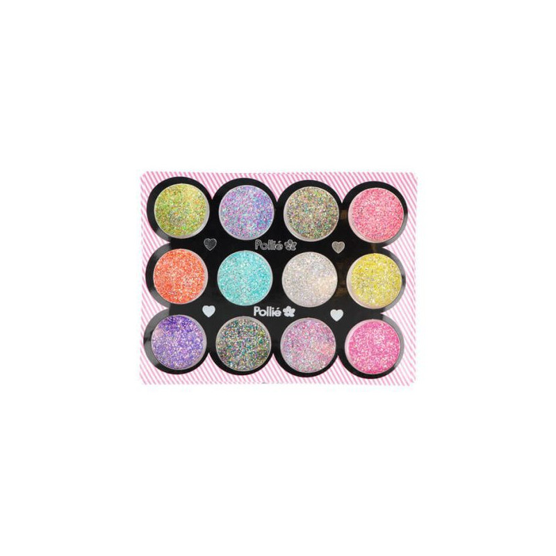 Paillettes Fines Multi Couleurs x12 - Pollié
