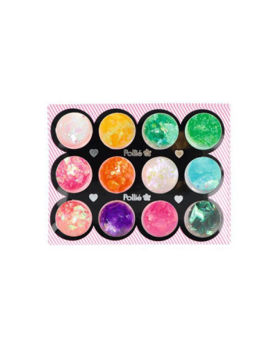 Paillettes Ecailles Multi Couleur x12 - Pollié