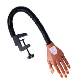 Main d'entraînement articulée flexible + 100 ongles