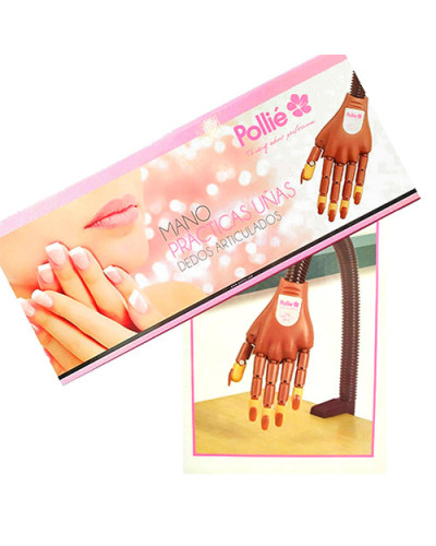 Main d'entraînement articulée flexible + 100 ongles