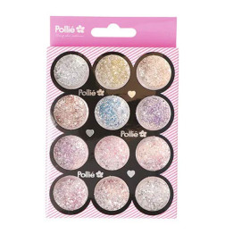Paillette Strass Nail Art Multi Couleurs x12 - Pollié