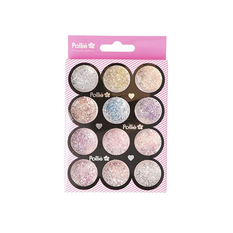 Paillette Strass Nail Art Multi Couleurs x12 - Pollié