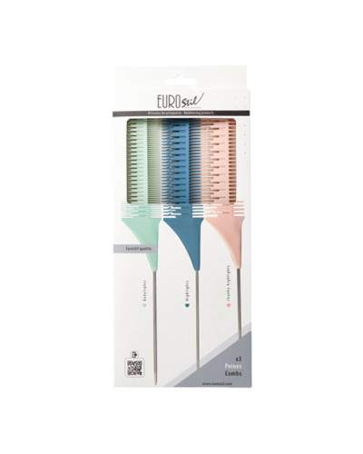 Set de 3 Peignes pour Mèches Eurostil