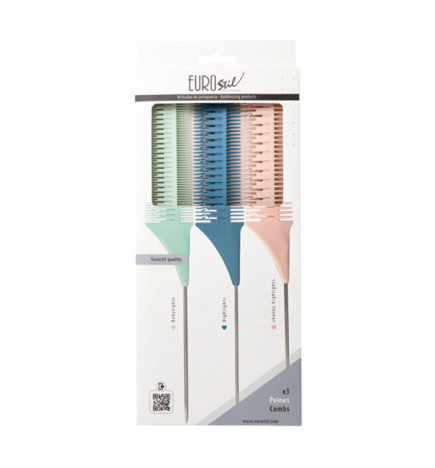 Set de 3 Peignes pour Mèches Eurostil