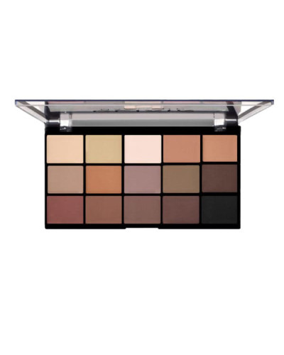 Palette Fards à Paupières 15 Tons Nude Marron 872H Elixir