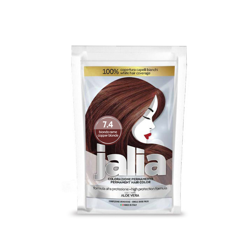 Kit de Coloration Permanente JALIA N°7.4 BLOND Cuivré