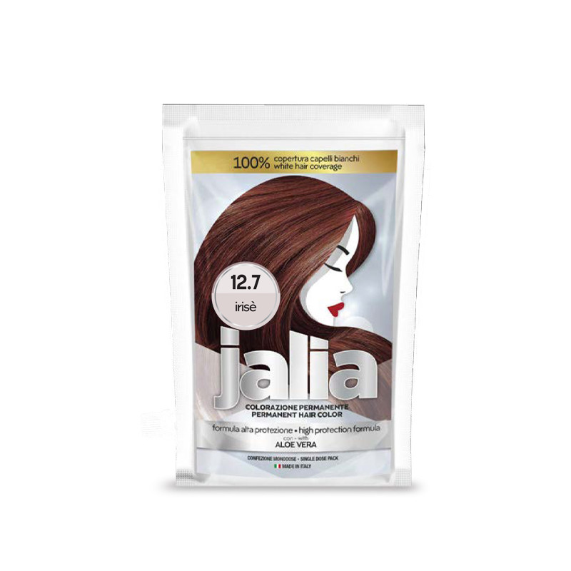 Kit de Coloration Permanente JALIA N°12.7 Extra Blond Irisé Kit de Coloration Permanente JALIA N°12.7 Extra Blond Irisé