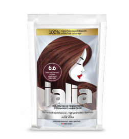 Kit de Coloration Permanente JALIA  N°6.6 Blond Foncé Rouge