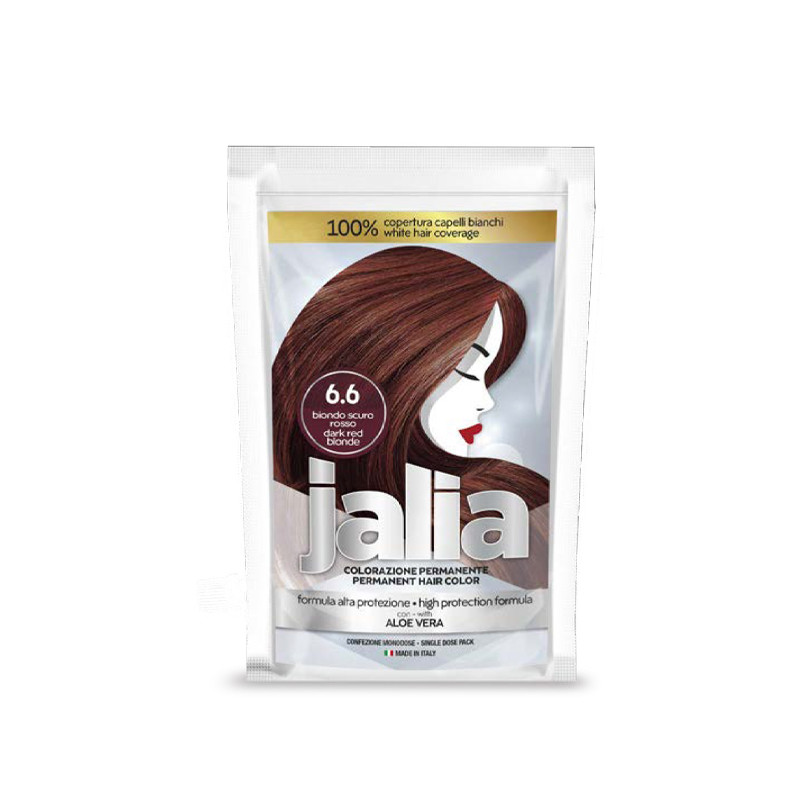 Kit de Coloration Permanente JALIA N°6.6 Blond Foncé Rouge Kit de Coloration Permanente JALIA N°6.6 Blond Foncé Rouge