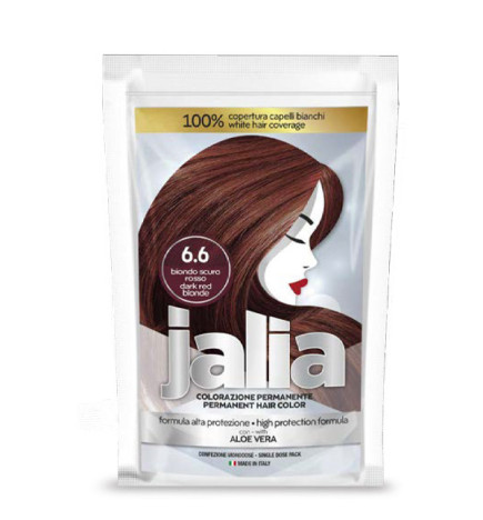 Kit de Coloration Permanente JALIA  N°6.6 Blond Foncé Rouge