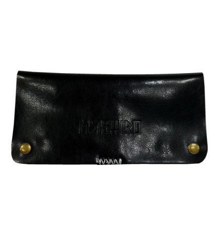 Trousse à ciseaux de coiffure en cuir noire MASHIRO