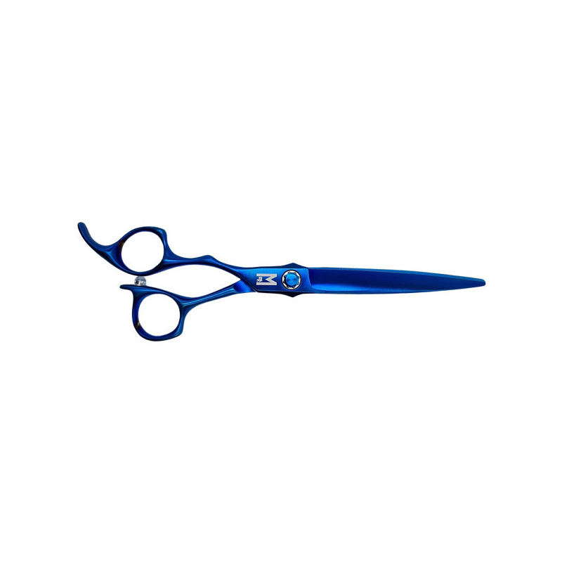 Ciseaux de Coupe  professionnels Gaucher Shakur Blue Titanium 6" Mashiro