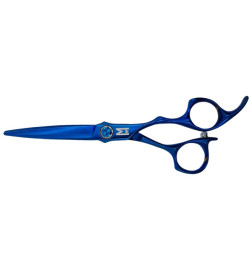Ciseaux de coiffure professionnels Shakur Blue Titanium 6" Mashiro