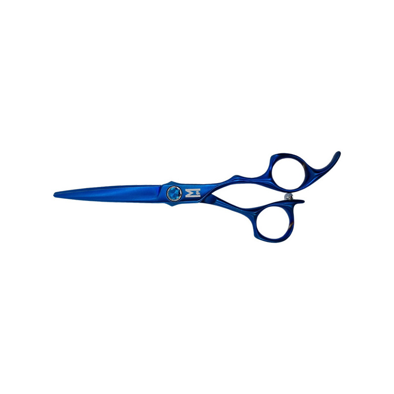Ciseaux de coiffure professionnels Shakur Blue Titanium 6" Mashiro