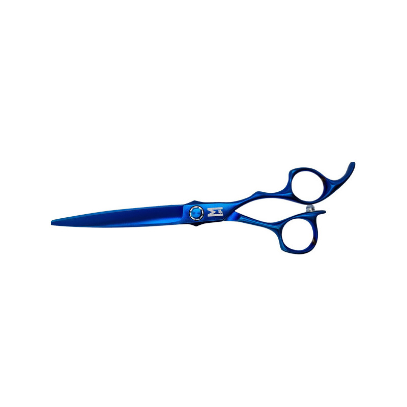 Ciseaux de coiffure professionnels Shakur Blue Titanium 7" Mashiro