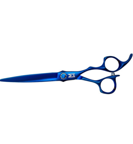 Ciseaux de coiffure professionnels Shakur Blue Titanium 7" Mashiro