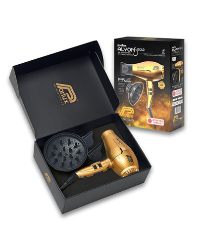 Coffret séchoir Alyon Or avec diffuseur Magic Sense - Parlux