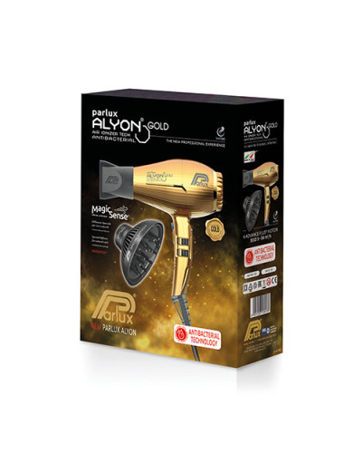 Coffret séchoir Alyon Or avec diffuseur Magic Sense - Parlux