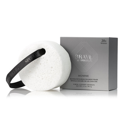 Éponge de bain pour homme Infusée Brave Spongellée 99g