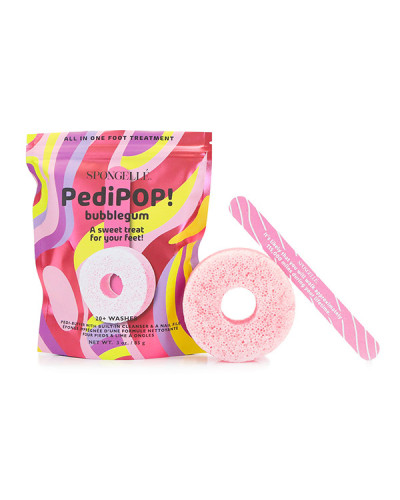 Éponge de Pédicure Infusée et Exfoliante Pedi Pop Bubblegum Spongellée 85g
