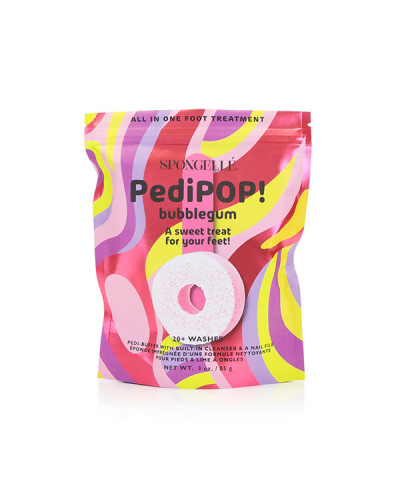 Éponge de Pédicure Infusée et Exfoliante Pedi Pop Bubblegum Spongellée 85g