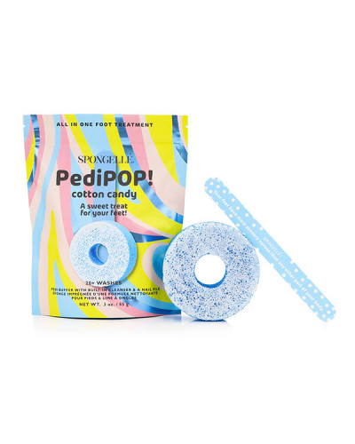 Éponge de Pédicure Infusée et Exfoliante Pedi Pop Barbe à Papa Spongellée 85g