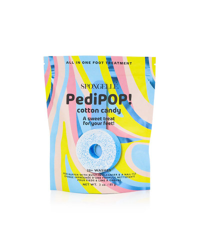 Éponge de Pédicure Infusée et Exfoliante Pedi Pop Barbe à Papa Spongellée 85g