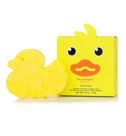 Éponge de Bain Infusée Animaux de la ferme Canard Danny Spongellé 70g