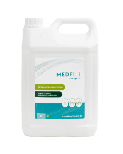 Désinfectant professionnel sans parfum Medfill Stéricid 5 litres