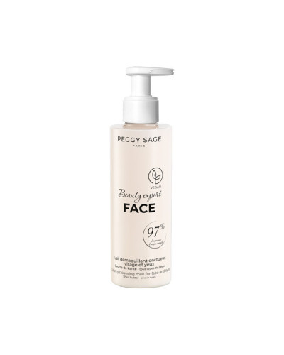 Lait Démaquillant Onctueux Visage et Yeux Peggy Sage 200ml