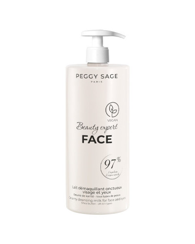 Lait Démaquillant Onctueux Visage et Yeux Peggy Sage 1000ml