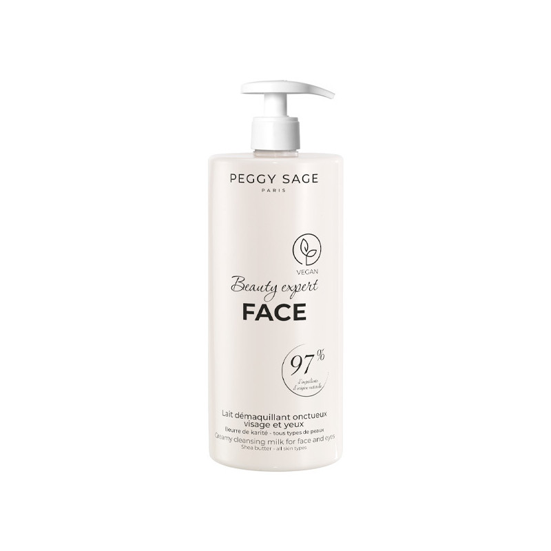 Lait Démaquillant Onctueux Visage et Yeux Peggy Sage 1000ml