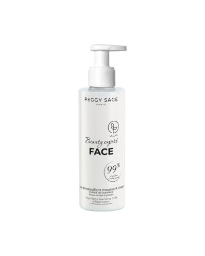 Lait Démaquillant Moussant Visage Peggy Sage 200ml