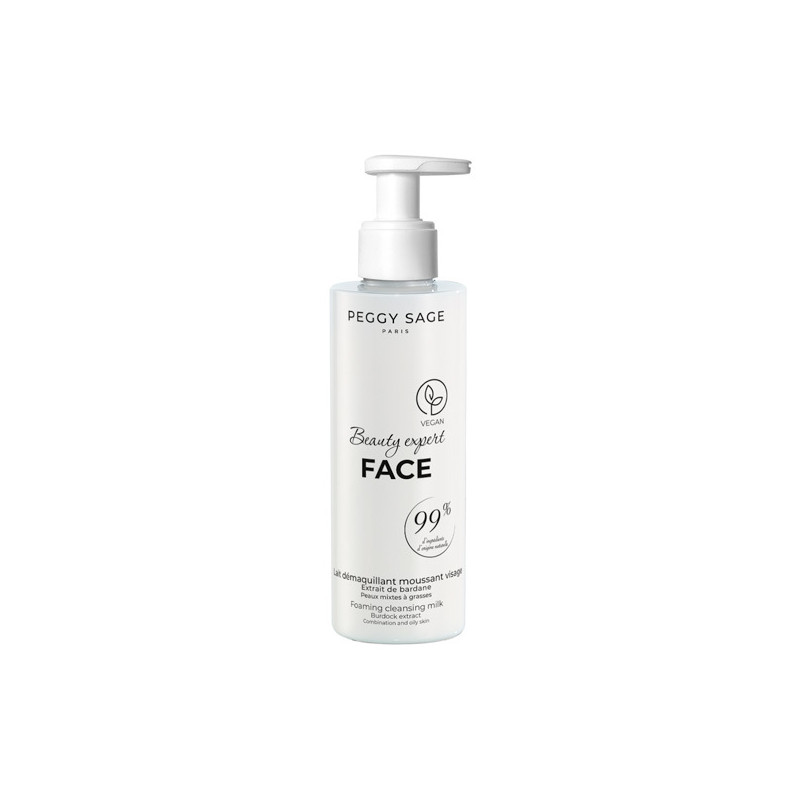 Lait Démaquillant Moussant Visage Peggy Sage 200ml