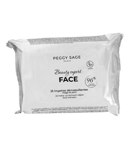 Lingettes Démaquillantes Visage et Yeux x25 Peggy Sage