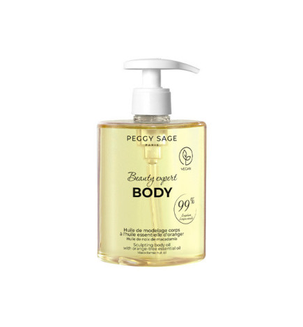 Huile de Modelage Corps à L'huile Essentielle D'Oranger Peggy Sage 500ml