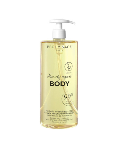 Huile de Modelage Corps à L'huile Essentielle D'Oranger Peggy Sage 1000ml