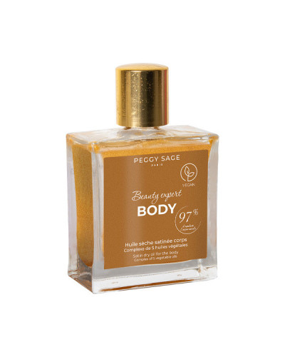 Huile Sèche Satinée Corps aux 5 Huiles Végetales Peggy Sage 50ml