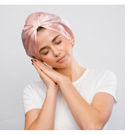 Bonnet de Nuit Satin Anti-Frisottis Rose GLOV