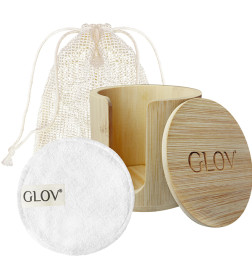 Kit Organiseur en Bambou + 7 Disques en Fibre de Bambou + Filet Glov