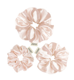 Lot de 3 Chouchous en Satin Champagne S,M,L