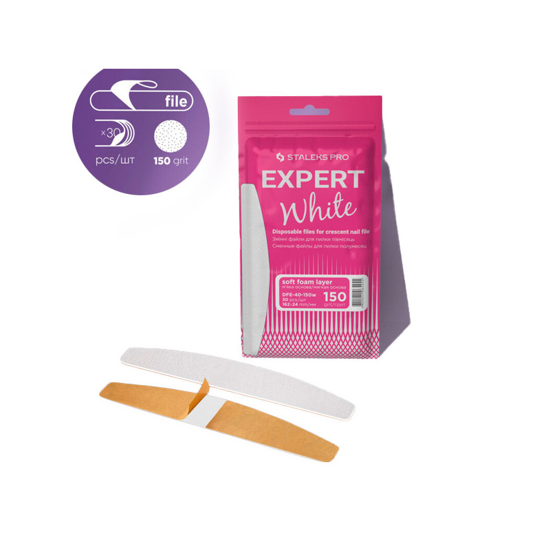 Embouts Emeris Lime à Ongles Expert 40 150 Staleks 30pcs