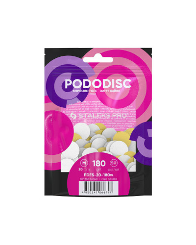 Emeri Spécial Pododisc Taille M Staleks 20mm 50pièces