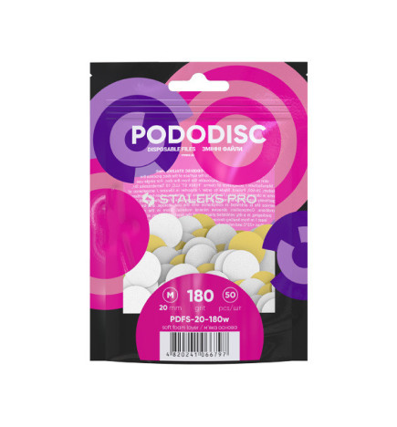 Emeri Spécial Pododisc Taille M Staleks 20mm 50pièces