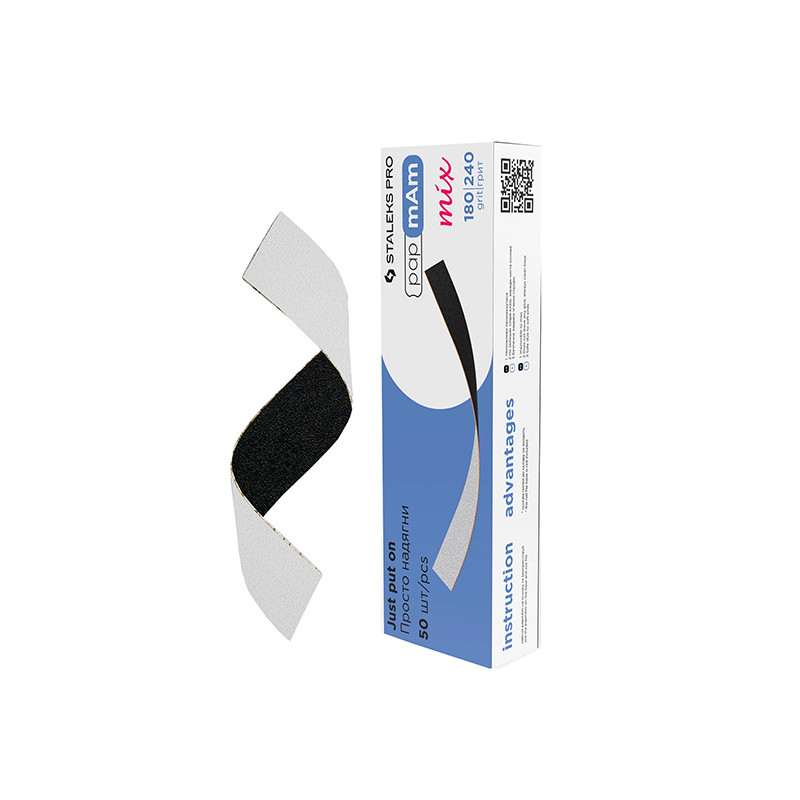 Abrasif Interchangeables Pour Lime Droite Double Grain 180/240 Staleks 25 pcs Abrasif Interchangeables Pour Lime Droite Double Grain 180/240 Staleks 25 pcs