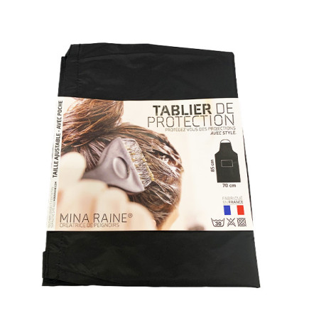 Tablier de protection Ajustable à Poche Noir Nina Raine