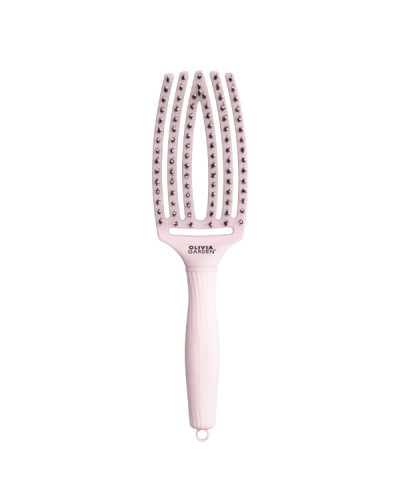 Brosse Fingerbrush Rose Pastel Sanglier Nylon Taille M